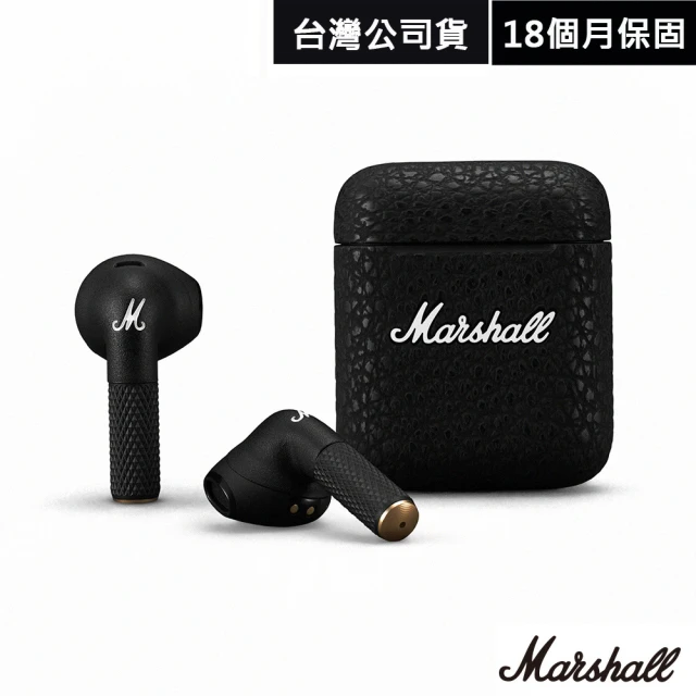 【Marshall】Minor III真無線藍芽耳機(經典黑)