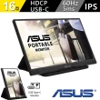 【ASUS 華碩】ZenScreen MB166C 16型 IPS USB-C 攜帶型螢幕