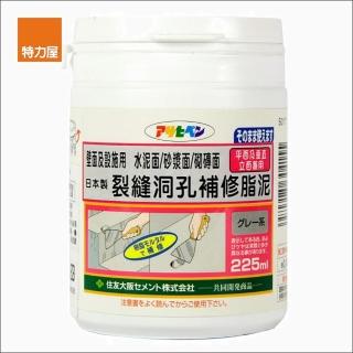 【特力屋】日本 Asahipen 水泥設備缺損/牆壁裂縫 防水填補劑 灰 225ml