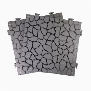 【特力屋】石紋組合地墊 浴室地墊 30x30cm4入灰色