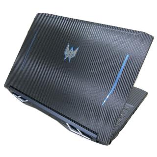 【Ezstick】ACER Predator PH315-54 黑色卡夢紋機身貼(含上蓋貼、鍵盤週圍貼)