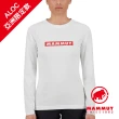【Mammut 長毛象】QD Logo Print Longsleeve T-Shirt AF W 快乾LOGO長袖T恤 白色PRT2 女款 #1016-01040