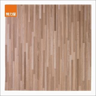 【特力屋】塑膠地磚 棕拼花木 45x45cm 0.5坪 DIY地板/塑膠地板/自黏地板/仿木紋/防水地板
