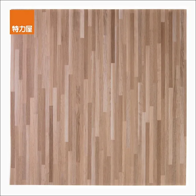 【特力屋】塑膠地磚 棕拼花木 45x45cm 0.5坪 DIY地板/塑膠地板/自黏地板/仿木紋/防水地板