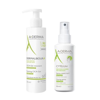 【A-DERMA 艾芙美】SOS急時洗護組(潔膚凝膠+保護噴劑)