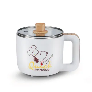 【SNOOPY 史努比】1.2L-吃貨系列-S19 多功能美食料理電火快煮鍋(BY011019)