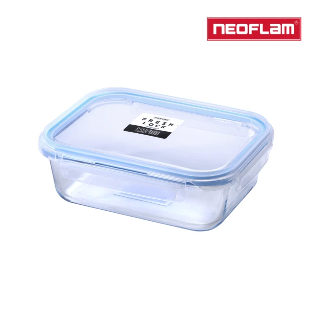 【NEOFLAM】Fresh Lock系列耐熱玻璃保鮮盒(長方形640ml)