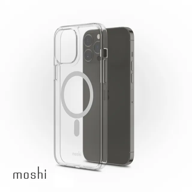 【moshi】iPhone 13 Pro Max 6.8吋 Arx Clear MagSafe 磁吸輕量透明保護殼(iPhone 13 Pro Max)