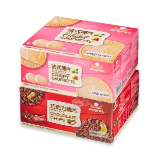 【Kenji 健司】巧克力脆片24入+法式薄片40入
