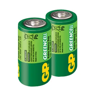 【超霸GP】綠能特級1號D碳鋅電池20粒裝(1.5V電池 錳黑電池)