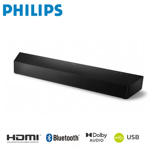 【Philips 飛利浦】2.1聲道重低音聲霸SoundBar(TAB5706/96)