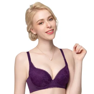 【Swear 思薇爾】花沐系列B-E罩蕾絲包覆女內衣(雅黛紫)_出清品