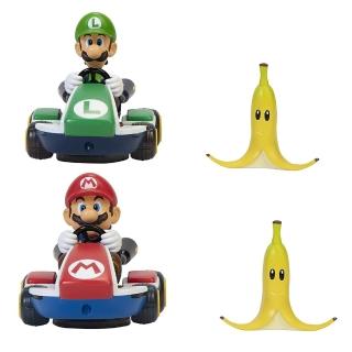 【Jakks Pacific】任天堂 超級瑪麗 2.5吋 失控賽車 瑪利歐款+路易吉 兩款一組(代理)
