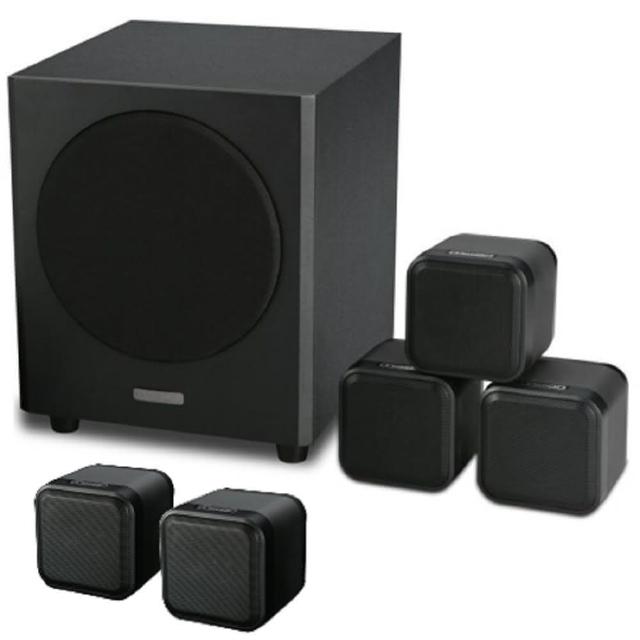 MISSION M-CUBE 7.2聲道音響系統，支援HDMI、Wireless、SPDIF、AV及AV-OUT連線，提供Dolby及其他先進音效功能，打造沉浸式家庭劇院體驗。輕鬆整合多種裝置，享受高品質環繞聲音，附1年保固安心使用。