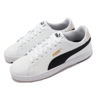 【PUMA】休閒鞋 Serve Pro Lite 板鞋 男女鞋 緩震 皮革 街頭風 經典 支撐 情侶鞋 白 黑(374902-08)