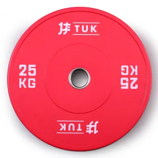 【TUK】真圓全彩奧槓片25KG(2入)