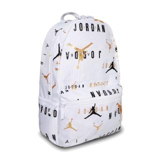 【NIKE 耐吉】後揹包 Jordan Air Backpack 男款 喬丹 飛人 筆電夾層 上學 雙肩背 白 黑(JD2143004GS-002)