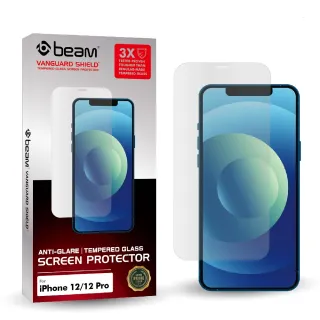 【BEAM】iPhone 12 /12 Pro 6.1吋抗眩光耐衝擊鋼化玻璃保護貼(iPhone 12 手機保護貼)