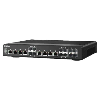 【QNAP 威聯通】QSW-IM1200-8C  12 埠 10GbE L2 Web 交換器(工業型無風扇)