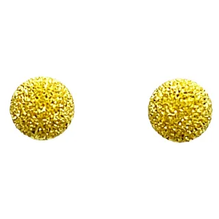 【金寶貝】黃金耳環 鑽石沙金珠 金重約0.26錢±2厘(生日禮 情人禮 畢業禮)