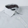 【ROBERTA 諾貝達】台灣製 合身版 簡約條紋 純棉長袖襯衫(灰色)