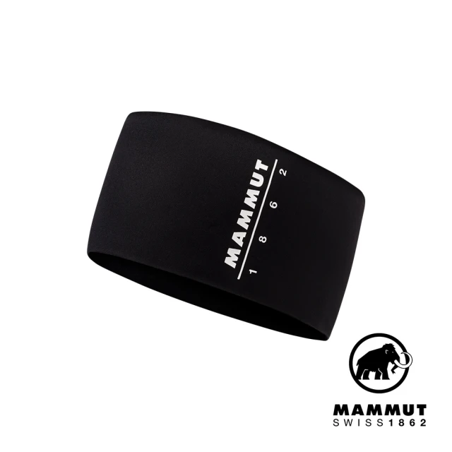 【Mammut 長毛象】Aenergy Headband 輕量彈性快乾頭帶 黑色 #1191-00481