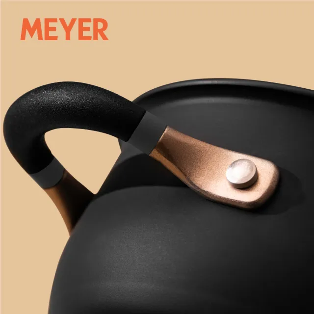 【MEYER 美亞】Accent微金亞光黑-不鏽鋼28cm /4.3L萬用深炒鍋(IH/電磁爐適用)