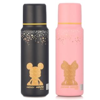 【優貝選】迪士尼點點星空兩用保冷/保溫直飲式水壺500ML(平輸品)