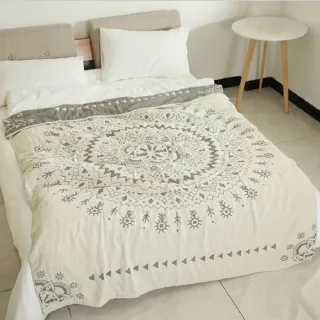 【JEN】日式純棉棉紗四層加厚毛巾涼被200*230cm 涼被/冷氣毯