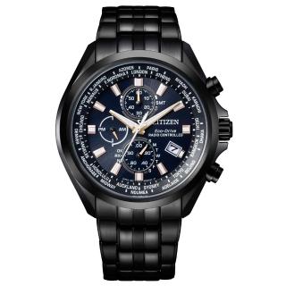 【CITIZEN 星辰】亞洲限定款三眼計時電波光動能男錶/44mm(AT8205-83L)