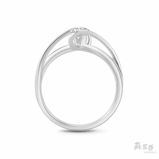 【蘇菲亞珠寶】GIA 30分 G/SI2 18K金 彩帶 鑽石戒指