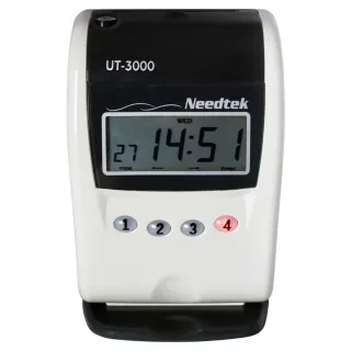 【NEEDTEK 優利達】UT-3000 四欄位單色打卡鐘(單機)