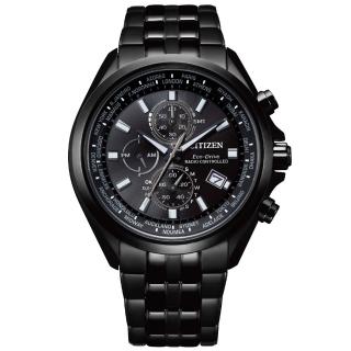 【CITIZEN 星辰】亞洲限定款三眼計時電波光動能男錶/44mm(AT8205-83E)
