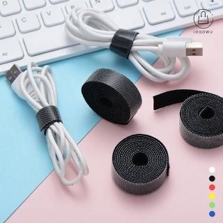 【Jo Go Wu】1cmX1m可撕式加寬魔鬼氈束帶15入(理線器/束線帶/線材綁帶/替換綁帶/束線繩)