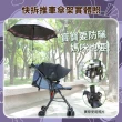 【OhBabyLuxury】推車/自行車快拆傘架(推車配件/嬰兒車必備/遮陽防曬雨傘架)