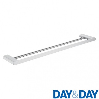 【DAY&DAY】304不銹鋼絲光雙桿毛巾掛桿組75公分(無安裝)