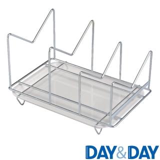 【DAY&DAY】304不鏽鋼桌上型平底鍋架附滴水盤(無安裝)