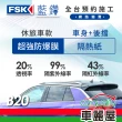 【FSK】防窺抗UV隔熱紙 防爆膜藍鑽系列 車身左右四窗＋後擋 送安裝 不含天窗 B20 休旅車(車麗屋)