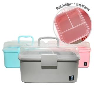 【生活King】多功能雙層收納盒/置物箱(大號)