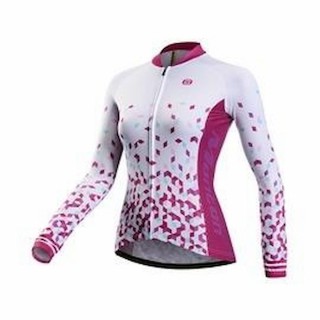 【MONTON】凌風白紫女款長上衣(女性自行車服飾/長袖車衣/自行車衣/零碼)