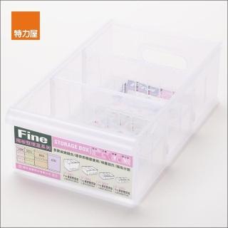 【特力屋】2入組 FINE隔板整理盒 淺型W15 LF-3002