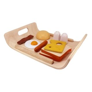 【Plantoys】小主廚-陽光早餐託盤(木質木頭玩具 扮家家 角色扮演)