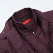 【ROBERTA 諾貝達】男裝 進口素材 防潑水 假兩件式舖棉夾克(暗紅)