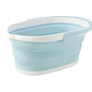 【ROYAL LIFE】加大款可手提摺疊水桶-2入組