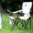 【POLER STUFF】日韓限定 POLER CAMPING CHAIR 輕便扶手露營摺疊椅(噴漆彩漾)