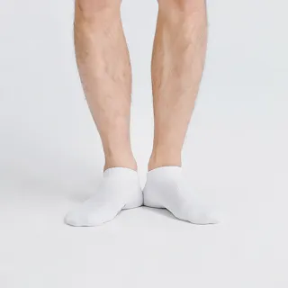 【WIWI】【現貨】MIT發熱抑菌按摩船型襪 男生-純淨白 M-L(0.82遠紅外線 除臭抑菌 吸濕排汗 按摩襪 發熱襪)