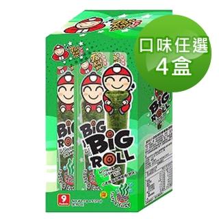 【泰國小老闆】海苔棒棒捲4盒組(原味/辣味任選;9支/盒)