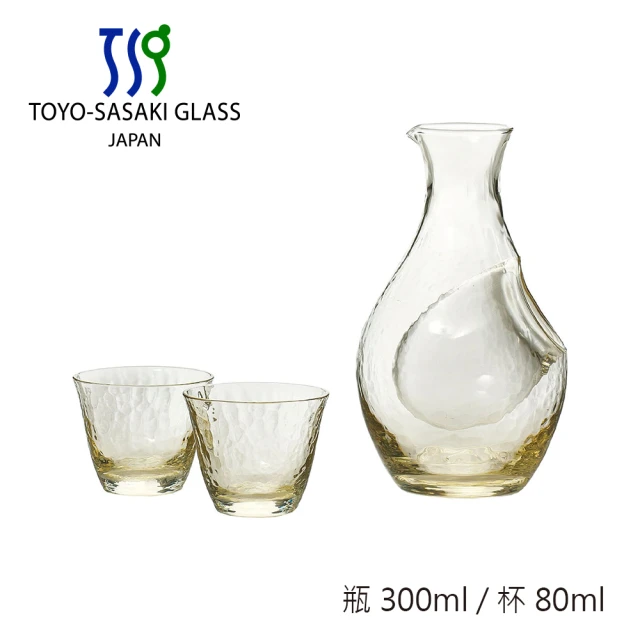 【TOYO SASAKI】冷酒壺杯組/琥珀(日本高質量玻璃代表)