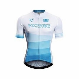 【MONTON】勁取白藍色短上衣(男性自行車服飾/短袖車衣/自行車衣/零碼)