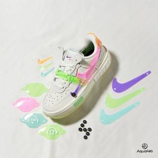 【NIKE 耐吉】Air Force 1 Fontanka 女鞋 白色 AF1 電競 螢光 拼接 休閒鞋 DO2332-111